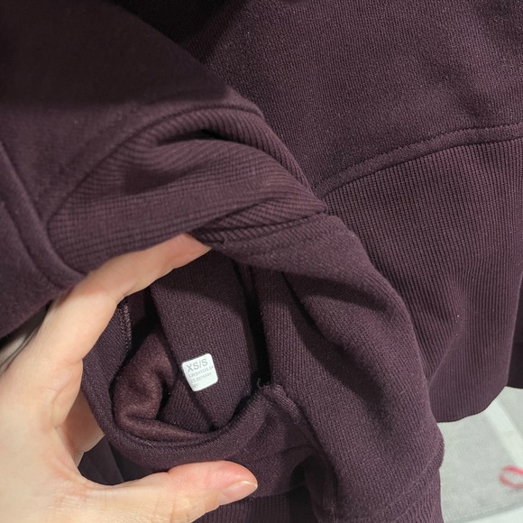 Lululemon Scuba Oversized Half Zip Hoodie Gold Zip - Picture 6 of 6